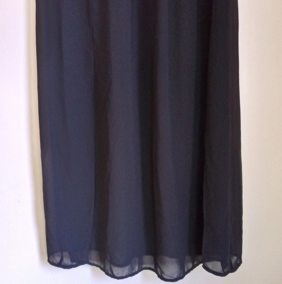 Tobi double spliced black mesh overlay maxi skirt in women's size small - Picture 2 of 11